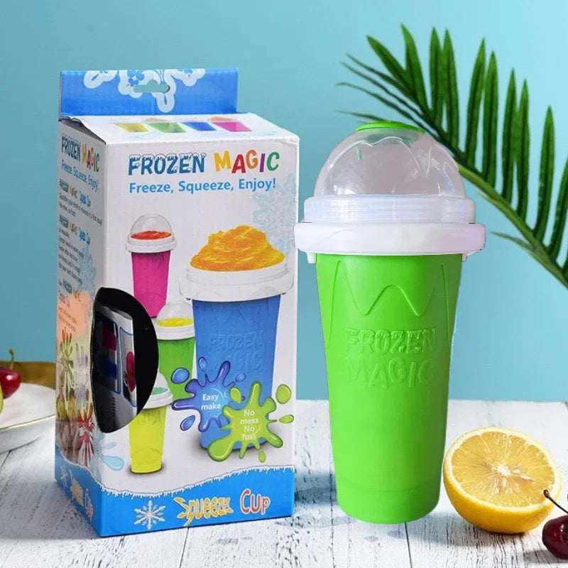 Slushie Maker Cup Frozen Magic Squeeze Cup